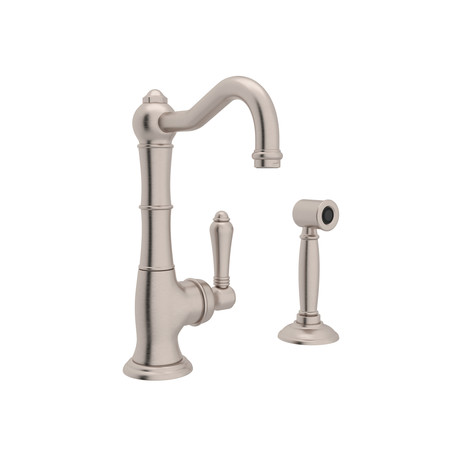 Rohl Single Hole Only Mount, 1 Hole Kitchen Faucet A3650LMWSSTN-2